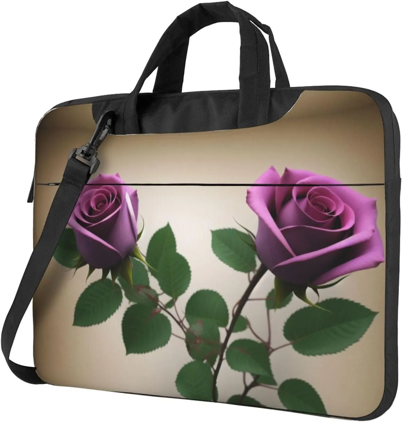 Shiny Christmas Decor Laptop Shoulder Bag Notebook Computer Case Briefcase With Shoulder Straps And Handle