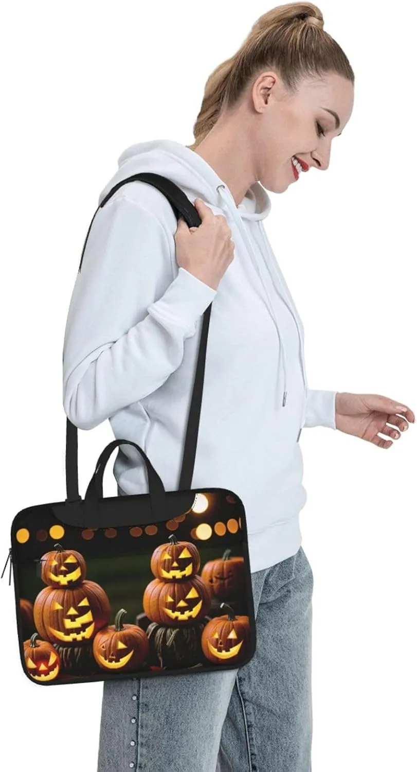 Shiny Christmas Decor Laptop Shoulder Bag Notebook Computer Case Briefcase With Shoulder Straps And Handle