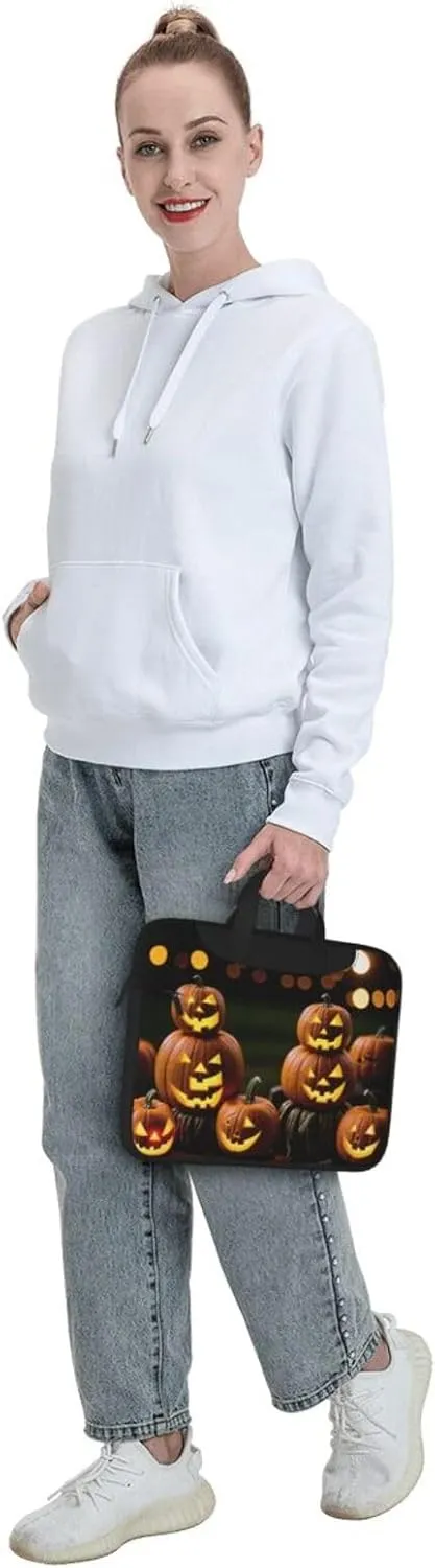 Shiny Christmas Decor Laptop Shoulder Bag Notebook Computer Case Briefcase With Shoulder Straps And Handle