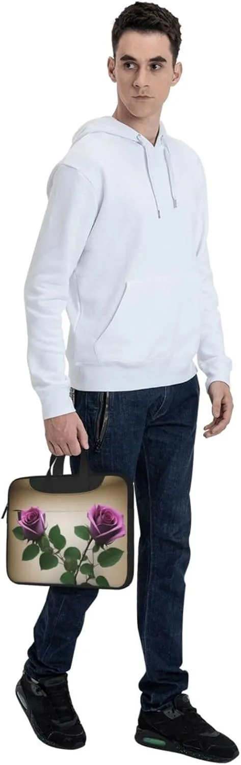 Shiny Christmas Decor Laptop Shoulder Bag Notebook Computer Case Briefcase With Shoulder Straps And Handle