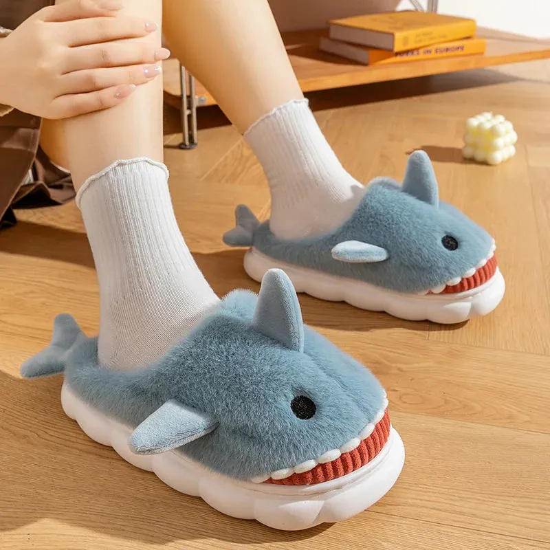 SHOEGEEᵀᴹ Cozy Shark Slippers