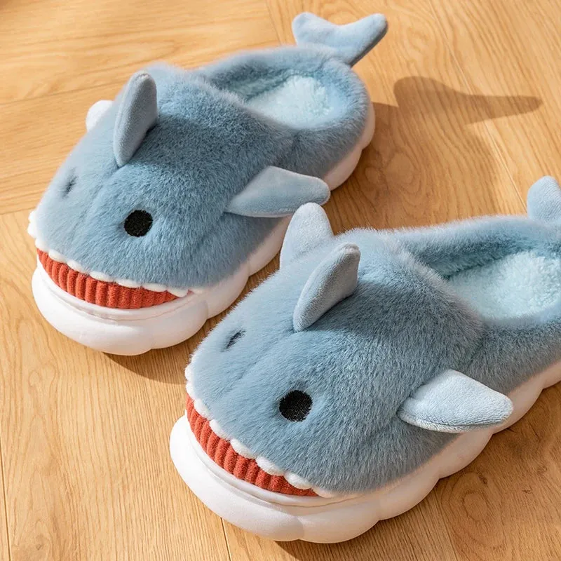 SHOEGEEᵀᴹ Cozy Shark Slippers