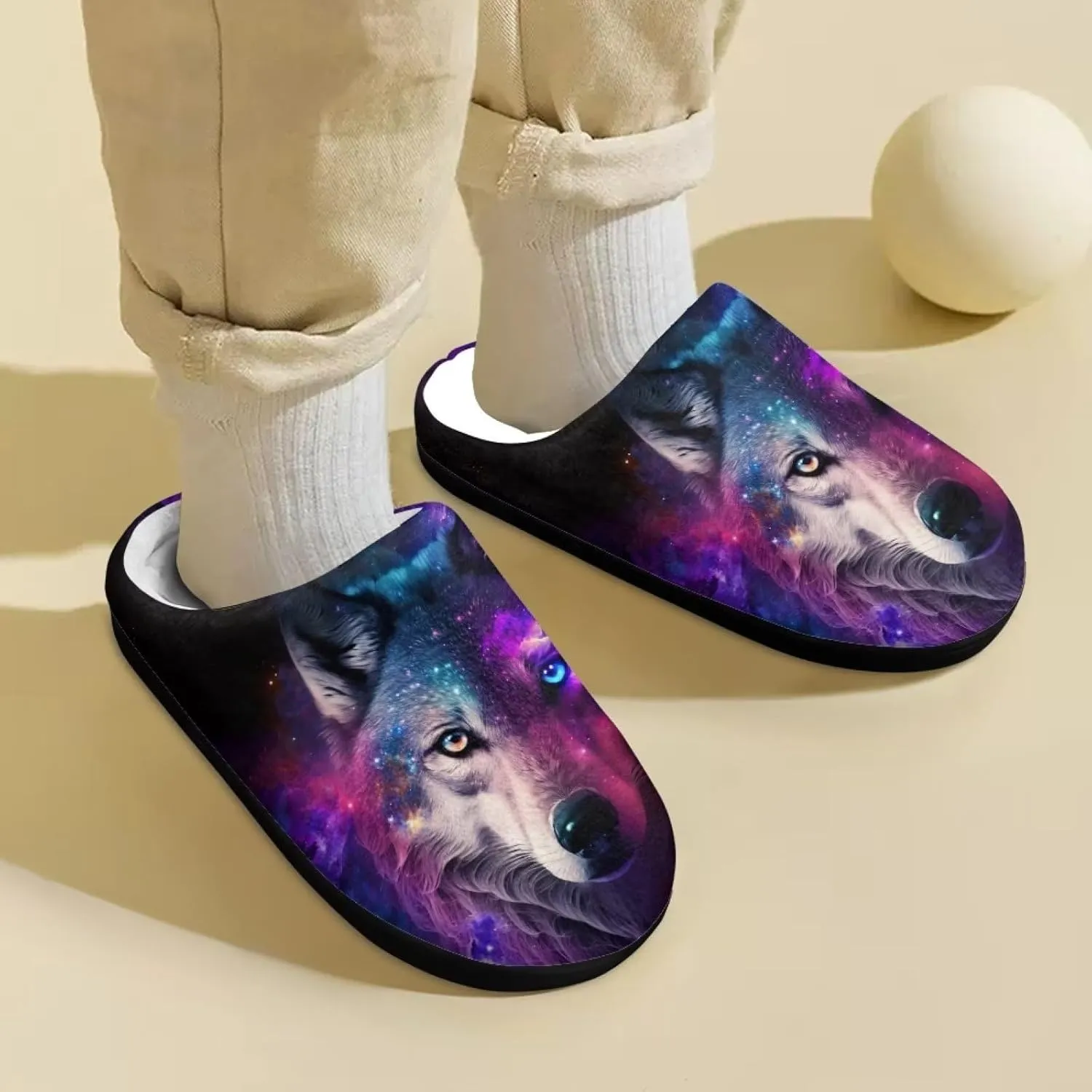 Showudesigns Slippers for Boys Fluffy House Shoes for Girls 9-14.5 Kids Slipper
