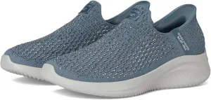 Skechers Sport Women's Women's Martha STEWAR Ultra Flex 3.0-Dazzling Hands Free Slip-INS Sneaker, Slate=SLT, 5.5