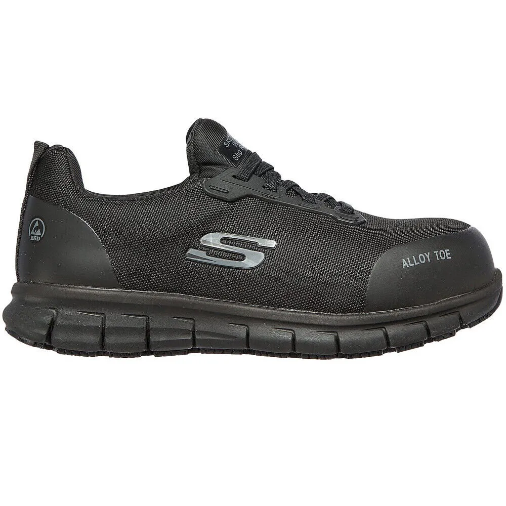 Skechers Sure Track Jixie Safety Slip Resistant Work Shoes Black 108041/BLK