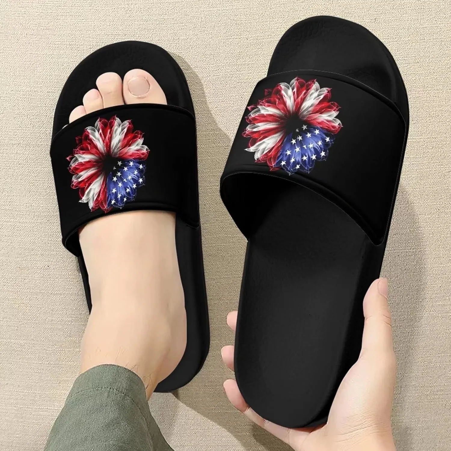 Slides & Slippers for Women, Men & Kids Pool Sandals Clouds Footwear Non-Slip Bathroom Shower Sandals