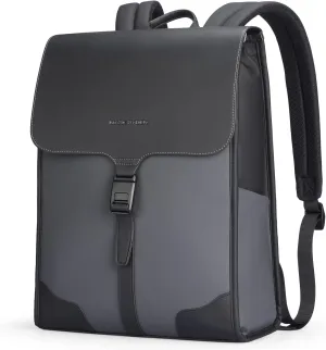 Slim Laptop Backpack for Men, 15.6 Inch Business Backpack with High Tech Magnetic Snap, Waterproof Fashion Casual Backpack Ideal for Working, Daily Life