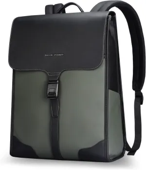 Slim Laptop Backpack for Men, 15.6 Inch Business Backpack with High Tech Magnetic Snap, Waterproof Fashion Casual Backpack Ideal for Working, Daily Life