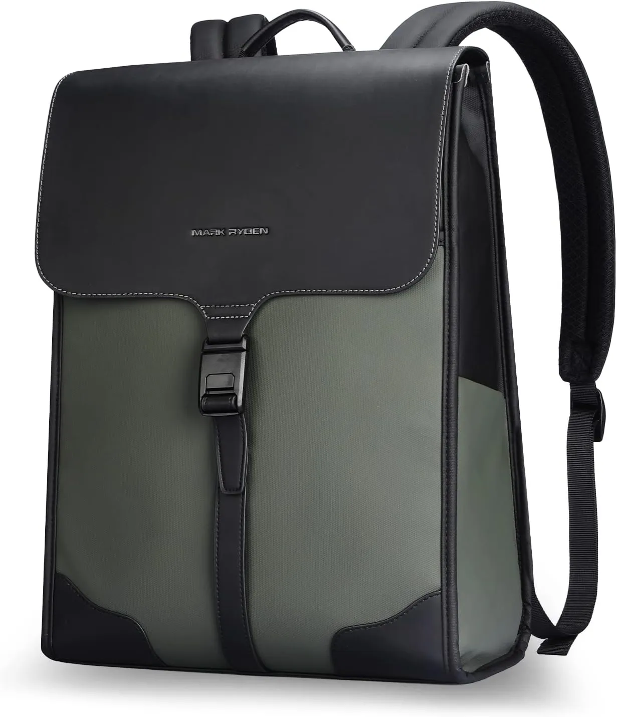 Slim Laptop Backpack for Men, 15.6 Inch Business Backpack with High Tech Magnetic Snap, Waterproof Fashion Casual Backpack Ideal for Working, Daily Life