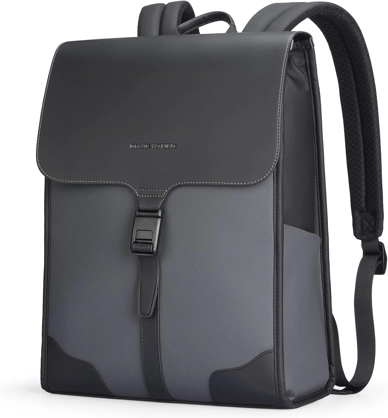 Slim Laptop Backpack for Men, 15.6 Inch Business Backpack with High Tech Magnetic Snap, Waterproof Fashion Casual Backpack Ideal for Working, Daily Life