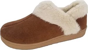 Slipper Mule Slip-On Indoor Wool and Clarks Lined Clogs Outdoor Personalized assistance Cozy Tan Anti-theft Fur