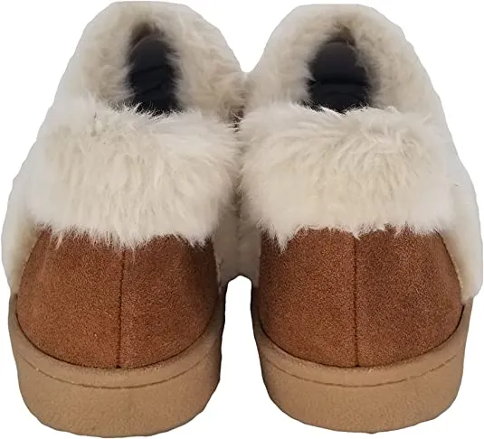 Slipper Mule Slip-On Indoor Wool and Clarks Lined Clogs Outdoor Personalized assistance Cozy Tan Anti-theft Fur