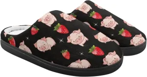 Slippers for Kids, Fluffy Slippers for Winter, Closed Toe Scuff Slippers with Non-Slip Rubber Sole