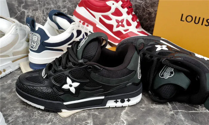 SNEAKER Giant discount LOUIS SKATE Huge reduction BLACK LV WHITE VUITTON