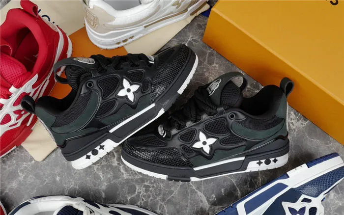 SNEAKER Giant discount LOUIS SKATE Huge reduction BLACK LV WHITE VUITTON