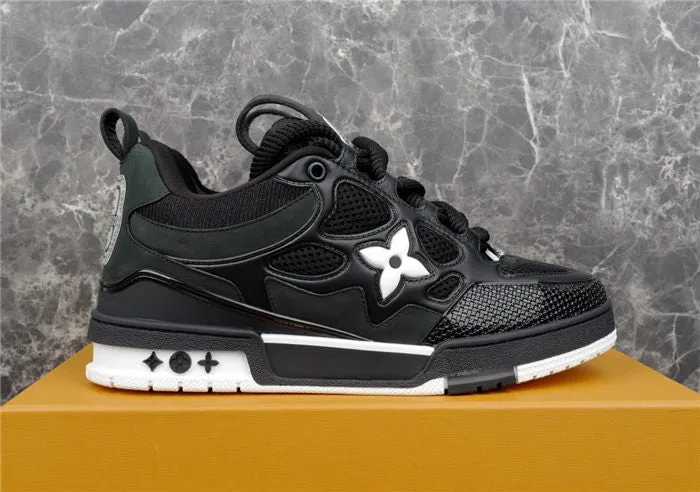SNEAKER Giant discount LOUIS SKATE Huge reduction BLACK LV WHITE VUITTON