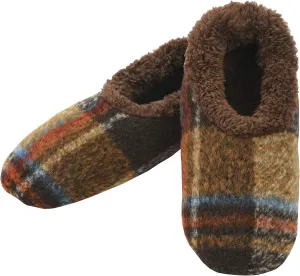 Snoozies Mens Slippers Indoor Plaid, Cord, or Camo, Sherpa Fleece-Lined Slippers Socks Non-Skid, Mens House Shoes, Male Gifts