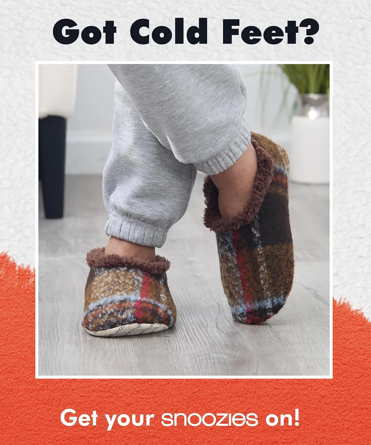 Snoozies Mens Slippers Indoor Plaid, Cord, or Camo, Sherpa Fleece-Lined Slippers Socks Non-Skid, Mens House Shoes, Male Gifts