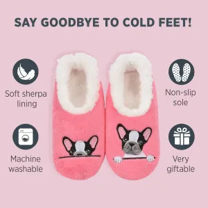 Snoozies Pairable Slipper Socks - Funny House Slippers for Women, Non-Slip Fuzzy Slipper Socks