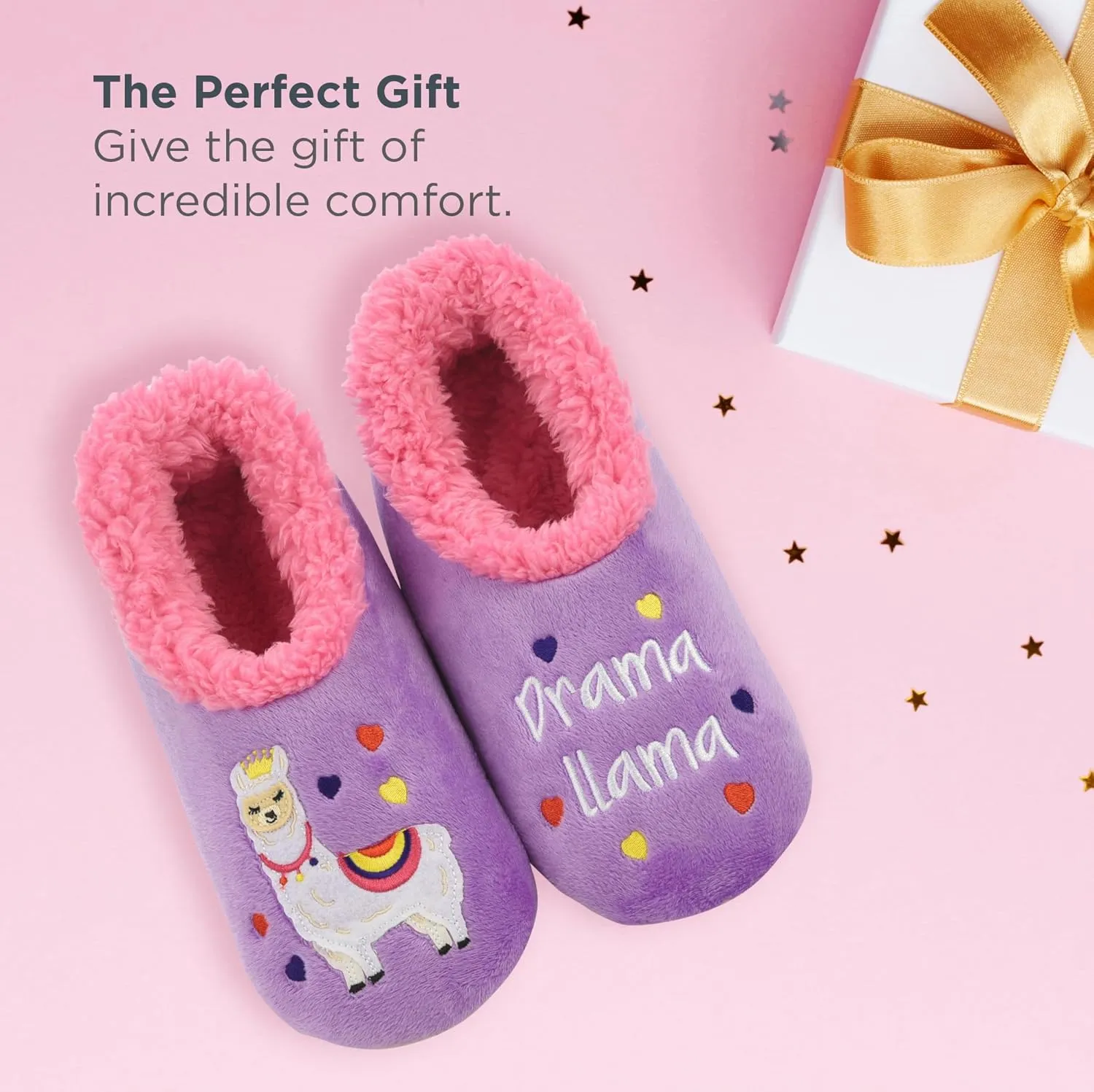 Snoozies Pairable Slipper Socks - Slippers for Women, Non-Slip Fuzzy Slipper Socks