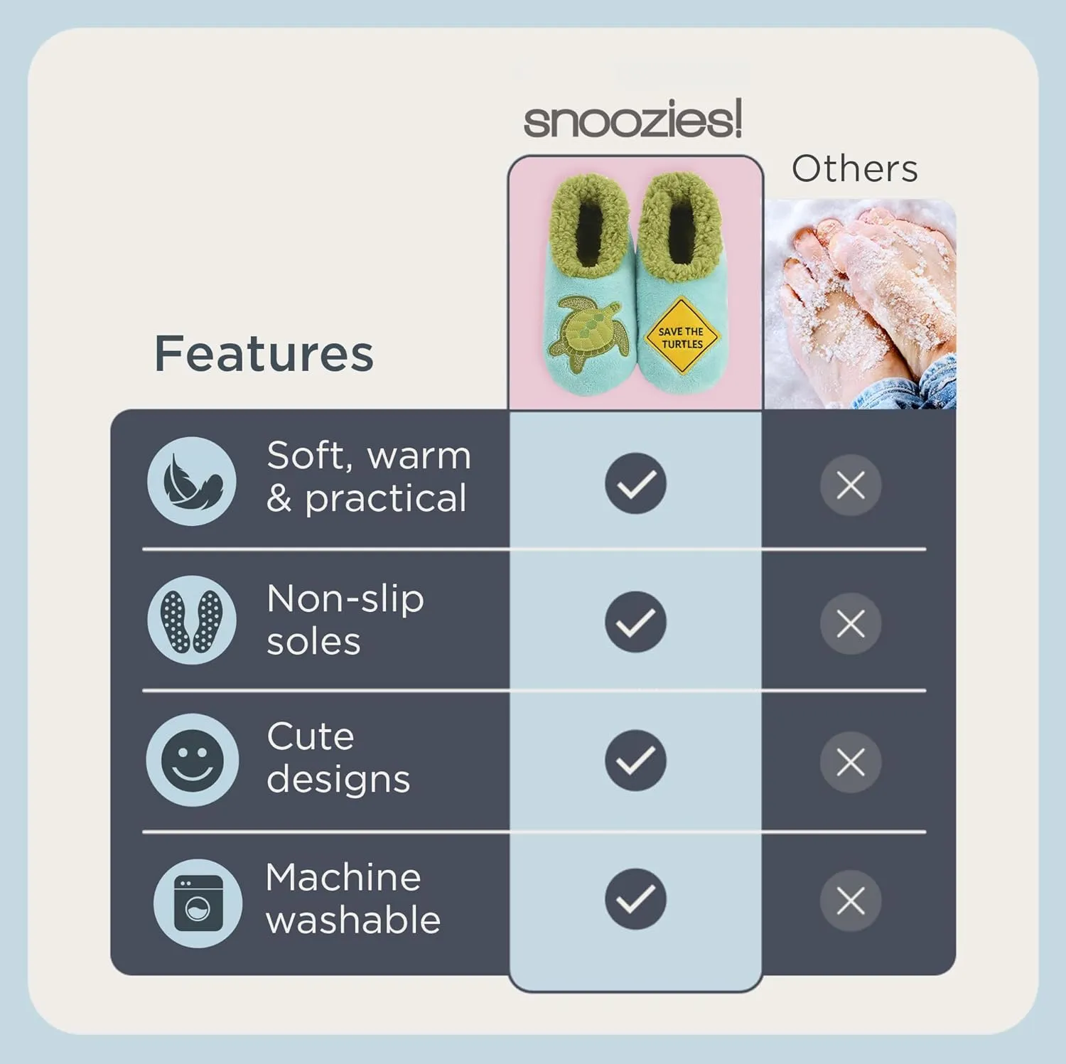 Snoozies Pairable Slipper Socks - Slippers for Women, Non-Slip Fuzzy Slipper Socks