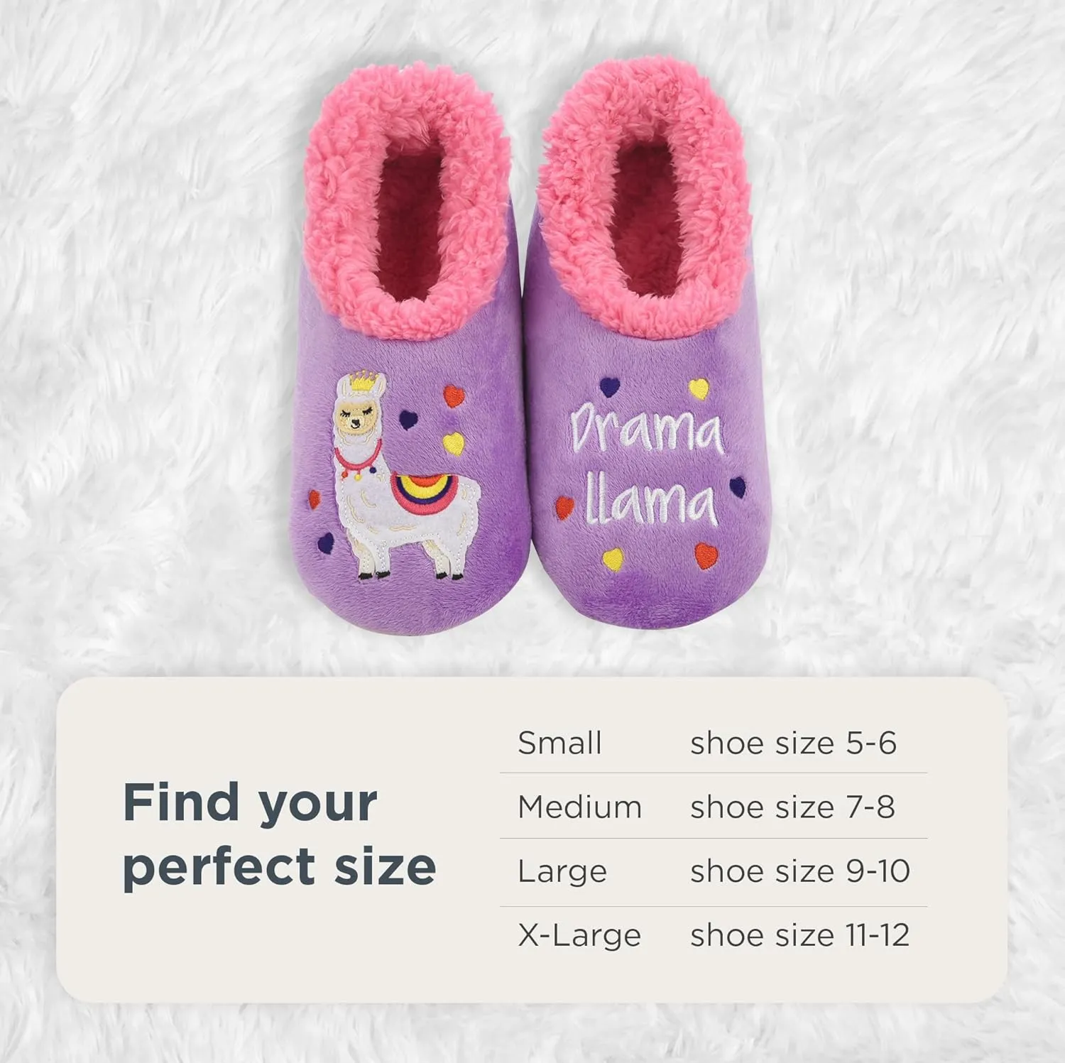 Snoozies Pairable Slipper Socks - Slippers for Women, Non-Slip Fuzzy Slipper Socks