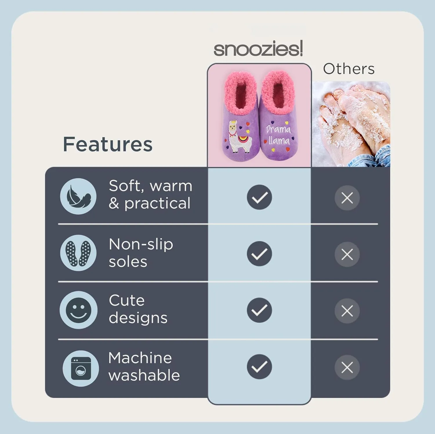 Snoozies Pairable Slipper Socks - Slippers for Women, Non-Slip Fuzzy Slipper Socks
