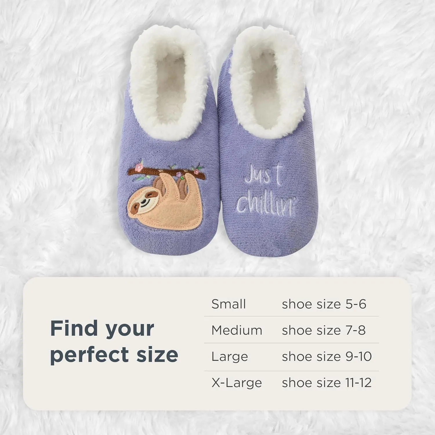 Snoozies Pairable Slipper Socks - Slippers for Women, Non-Slip Fuzzy Slipper Socks