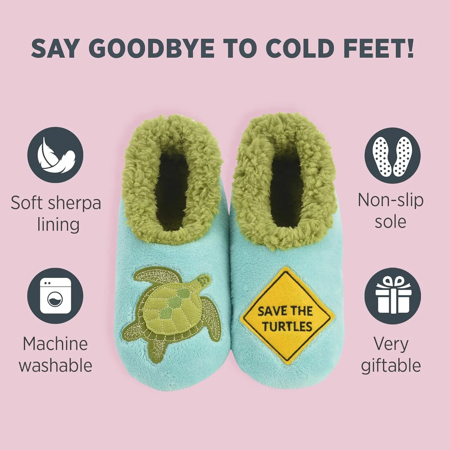 Snoozies Pairable Slipper Socks - Slippers for Women, Non-Slip Fuzzy Slipper Socks