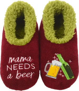 Snoozies Pairables Sherpa-lined Slipper Socks - Fuzzy and Cute Slippers for Women with Non-Slip Sole - Ladies Warm Slippers