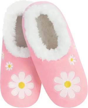 Snoozies Sherpa-Lined Slipper Socks - Fuzzy and Cute Slippers for Women with Non-Slip Sole - Ladies Warm Slippers