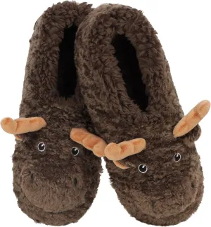 Snoozies Women's Slippers - Mountain Animals - Cozy and Warm Indoor Footwear