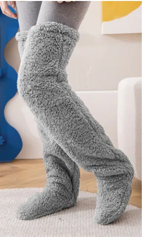 Soft Fluffy Sock Slipper Plush Cozy Socks