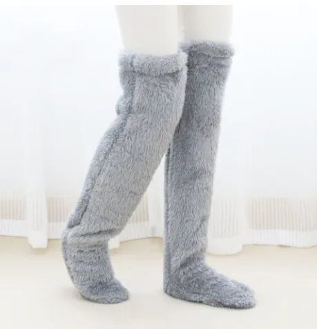 Soft Fluffy Sock Slipper Plush Cozy Socks