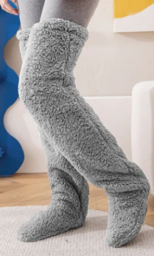 Soft Fluffy Sock Slipper Plush Cozy Socks