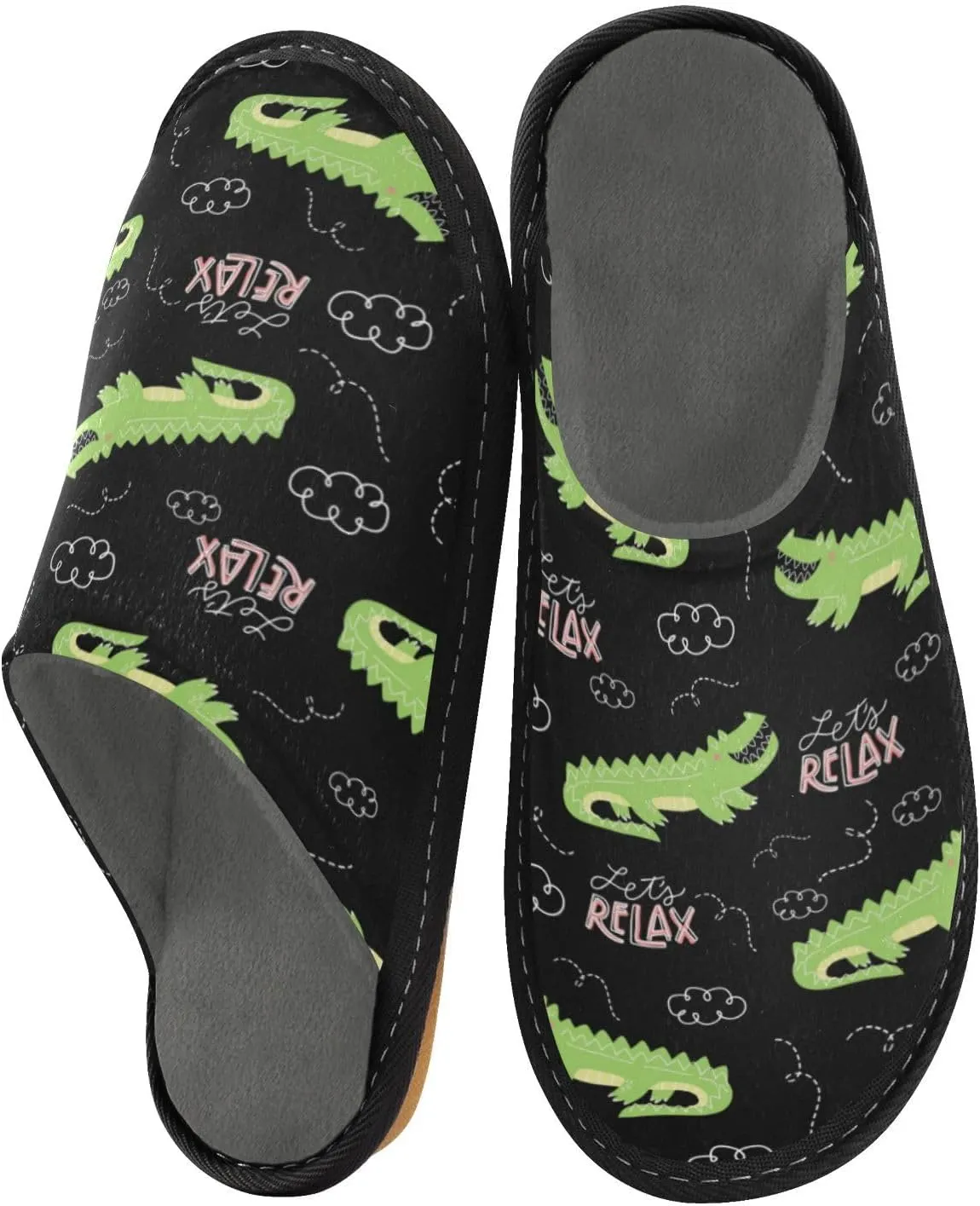 Spa Slippers Indoor House Fuzzy Slippers Soft Memory Foam Non-Slip Home Slipper Winter Shoes For Bedroom Hotel Travel 4-11