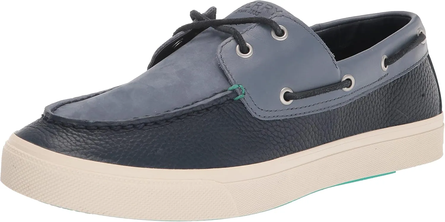Sperry Mens Shoes Men's Bahama PLUSHWAVE Sneaker, Navy Tritone, 10