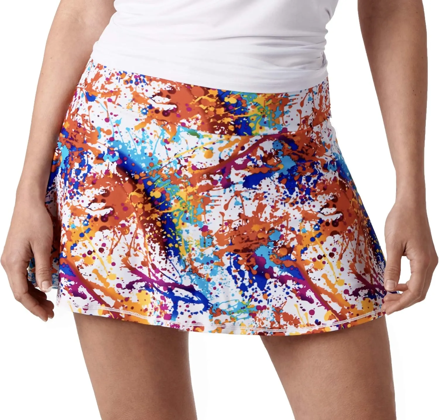 Splatter Paint Tennis Skirt, Pickle Ball Skort, Skirt for Pickleball