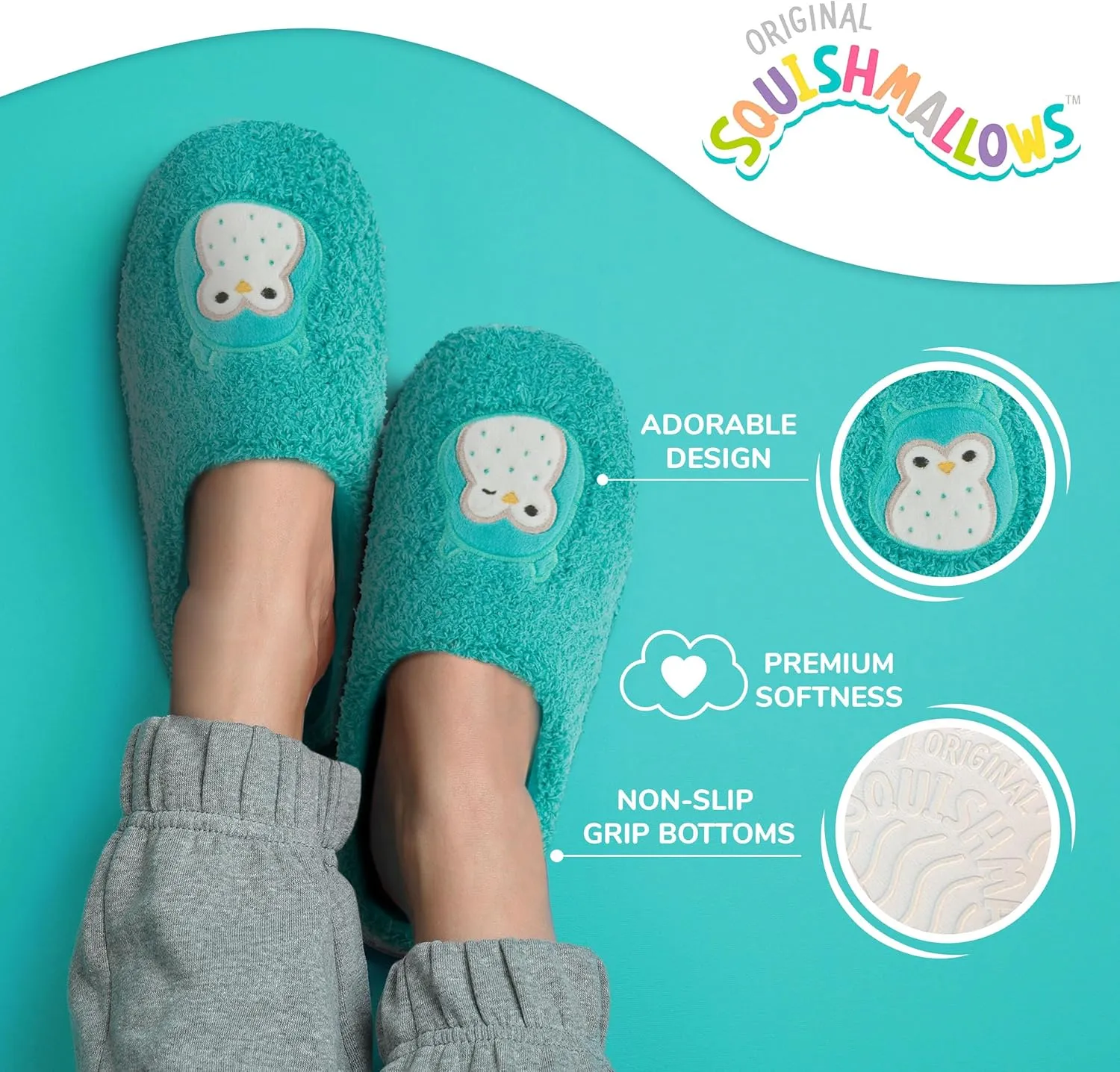 Squishmallows Kids Slippers and Womens Slippers Gifts for Women Extra Cozy Fuzzy House Slippers Slip On