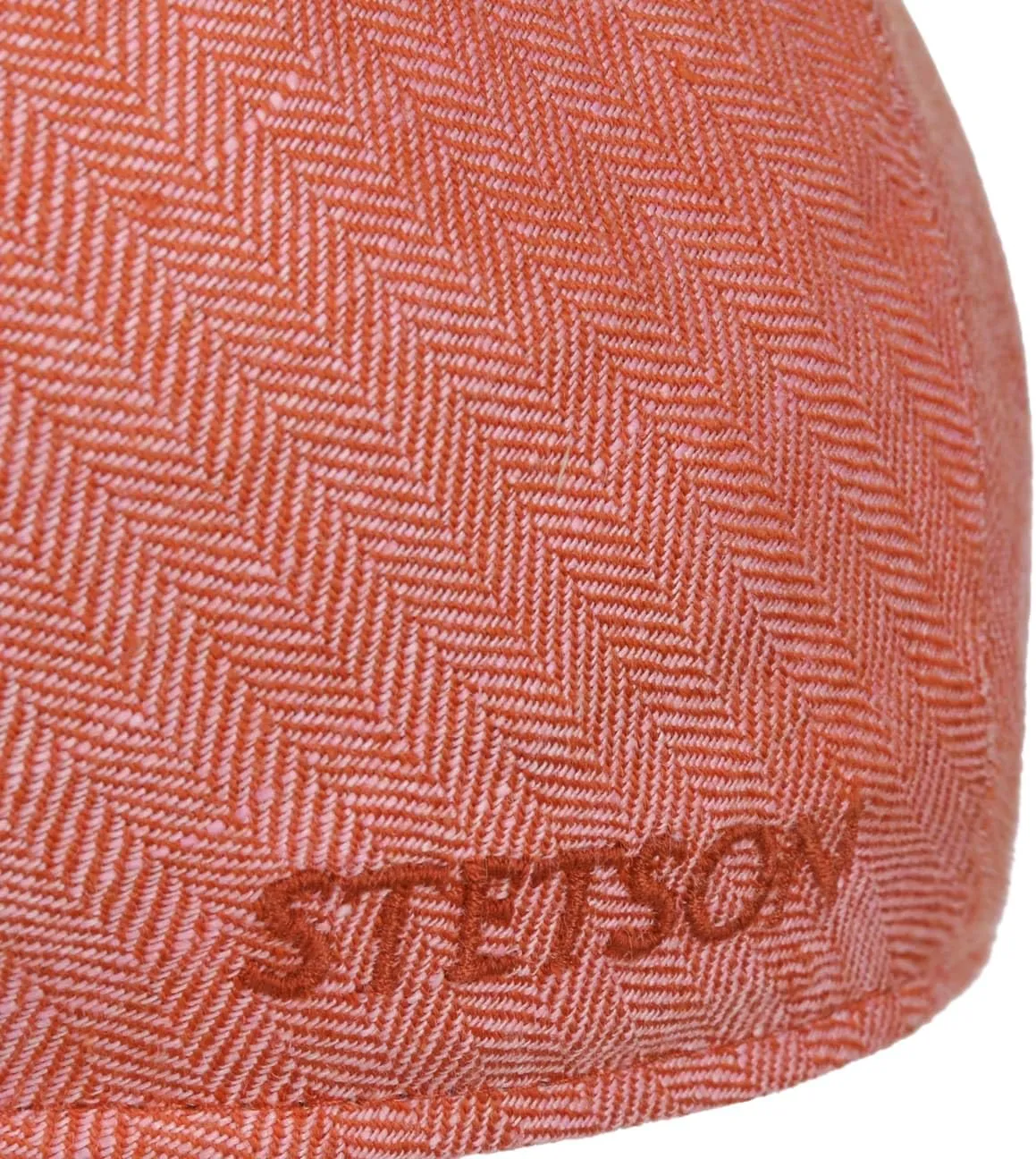 Stetson Herringbone Linen Flat Cap Men | Made in The EU