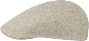 Stetson Herringbone Linen Flat Cap Men | Made in The EU