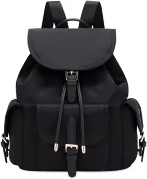 Stylish Oxford fabric nylon backpack Travel Backpack Women's backpack can carry a black bag（13inches）