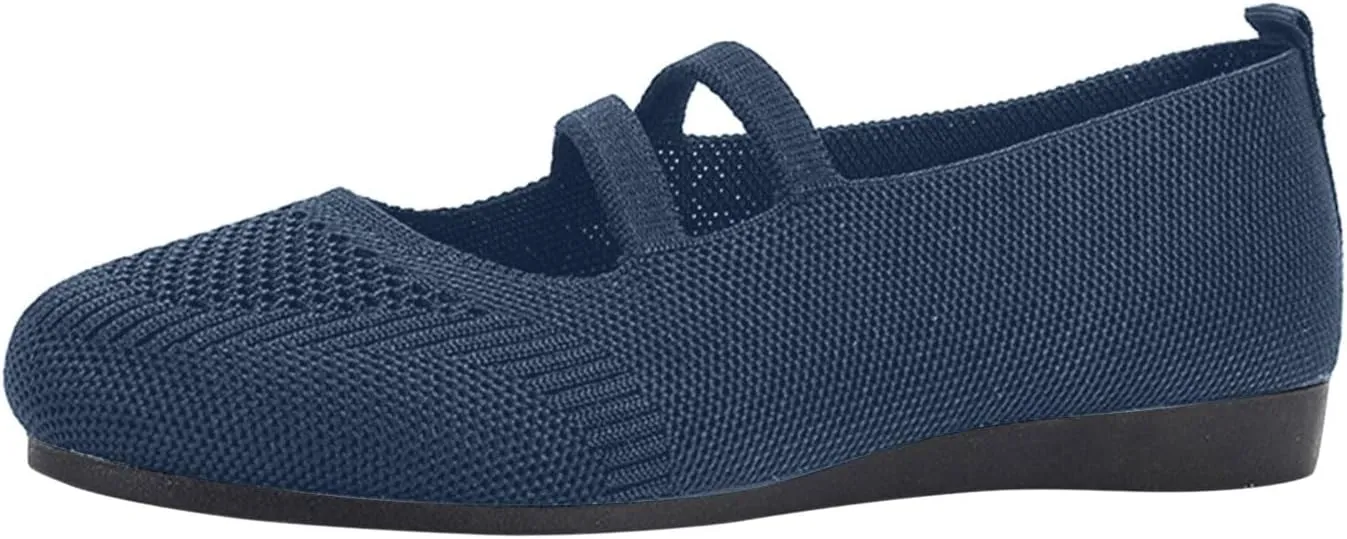 SuanlaTDS Flat Sandals for Women Summer Closed Toe Hollow Out Mesh Breathable 2025 Comfortable Bohemian Slip-on Slides Beach Low Heel Work Walking Shoes Elegant Dressy Daily Wear Flats Loafers