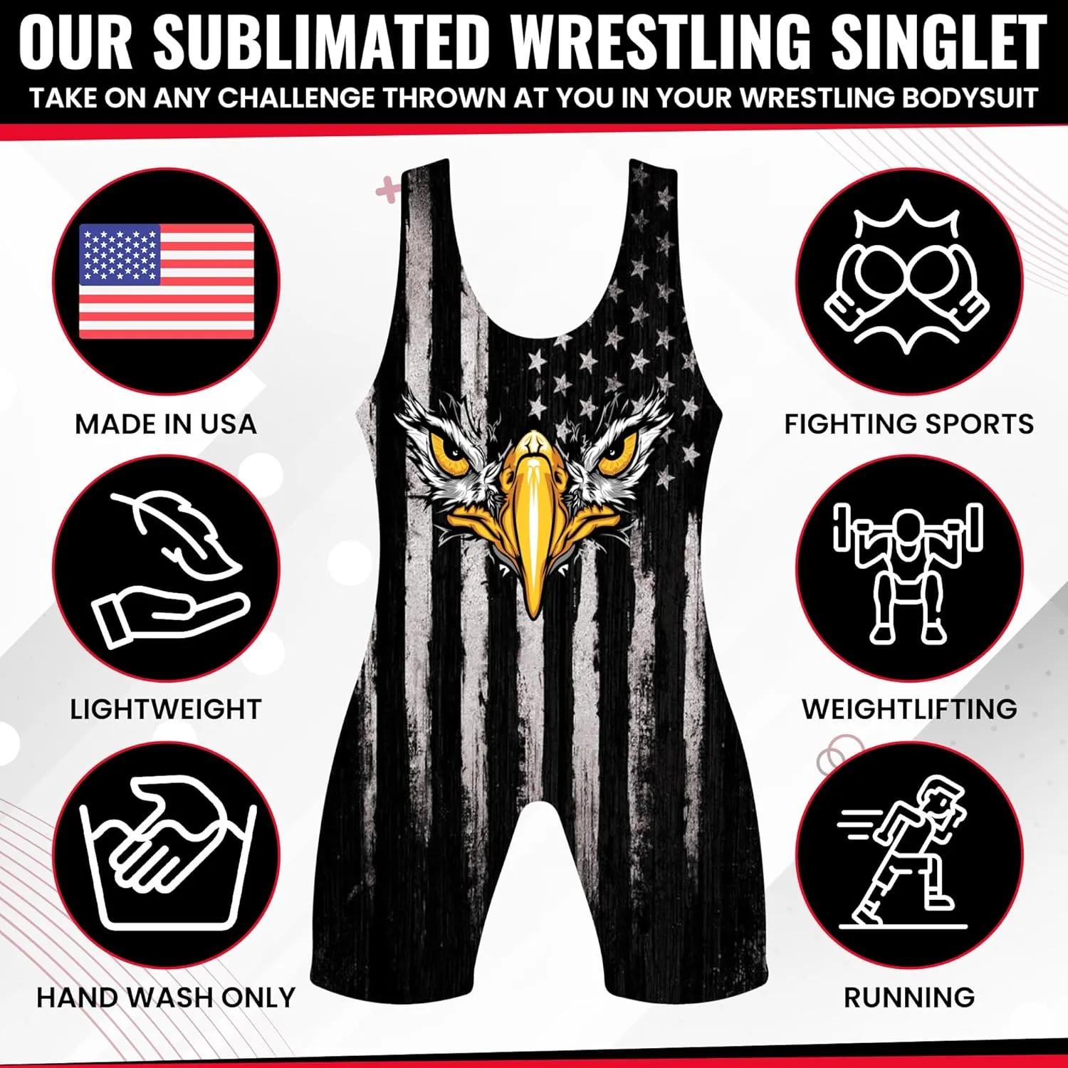sublimated wrestling singlet