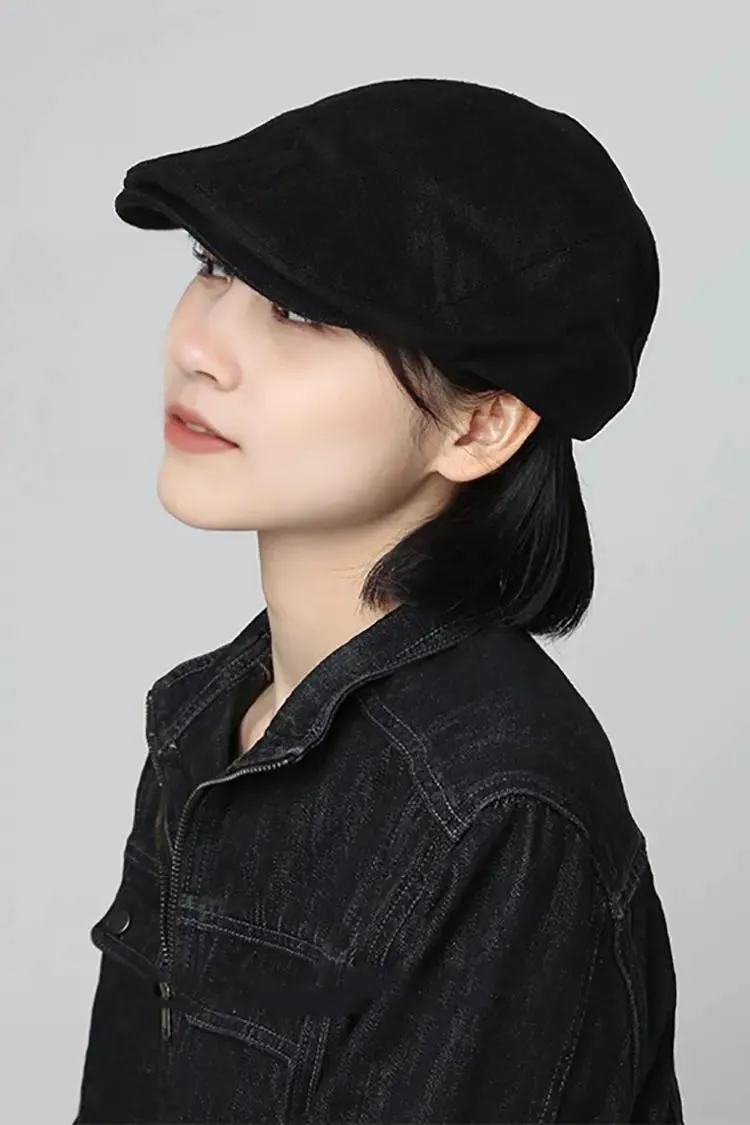 Summer Linen Flat Cap