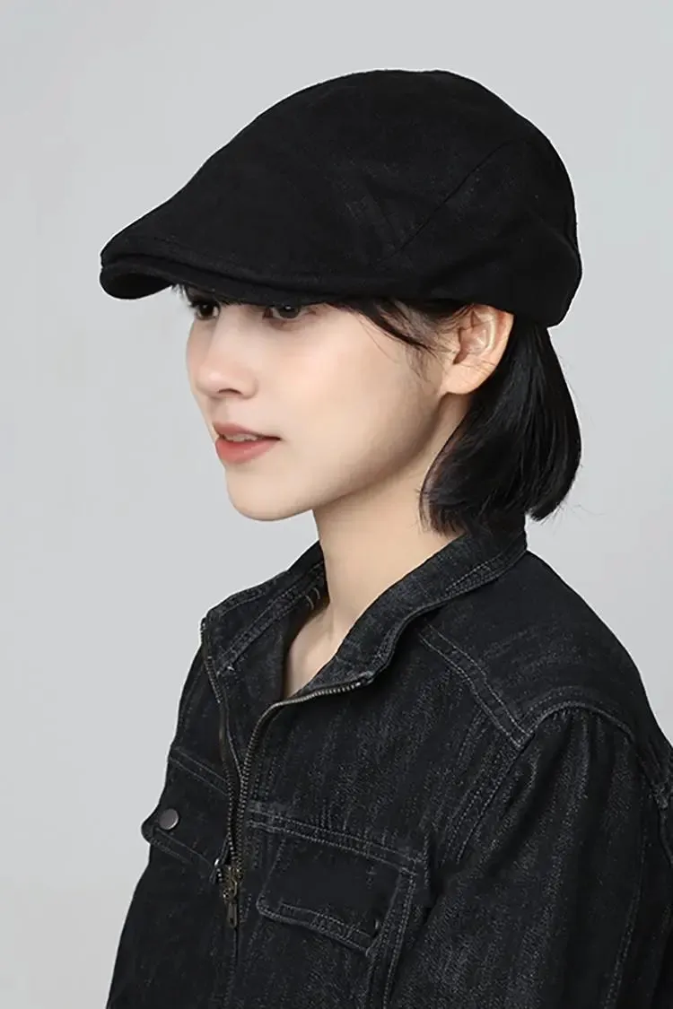 Summer Linen Flat Cap
