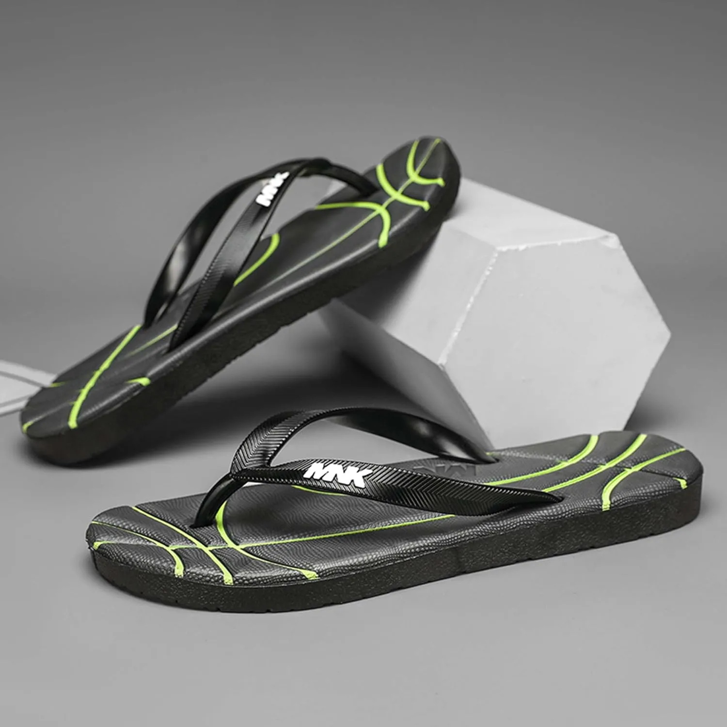 Summer men's flip flops, anti slip quick drying shower slippers, waterproof beach sandals