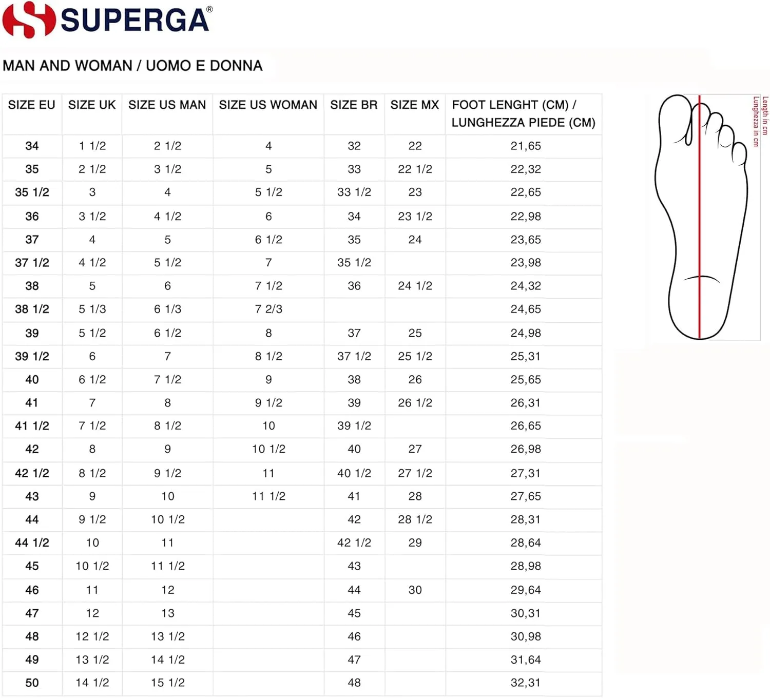 Superga Unisex-Adult Gymnastics Shoes Oxford Flat