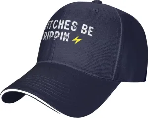 Switches Be Trippin Unisex Baseball Cap Vintage Men Women Low Profile Dad Hat Adjustable,Navy Blue