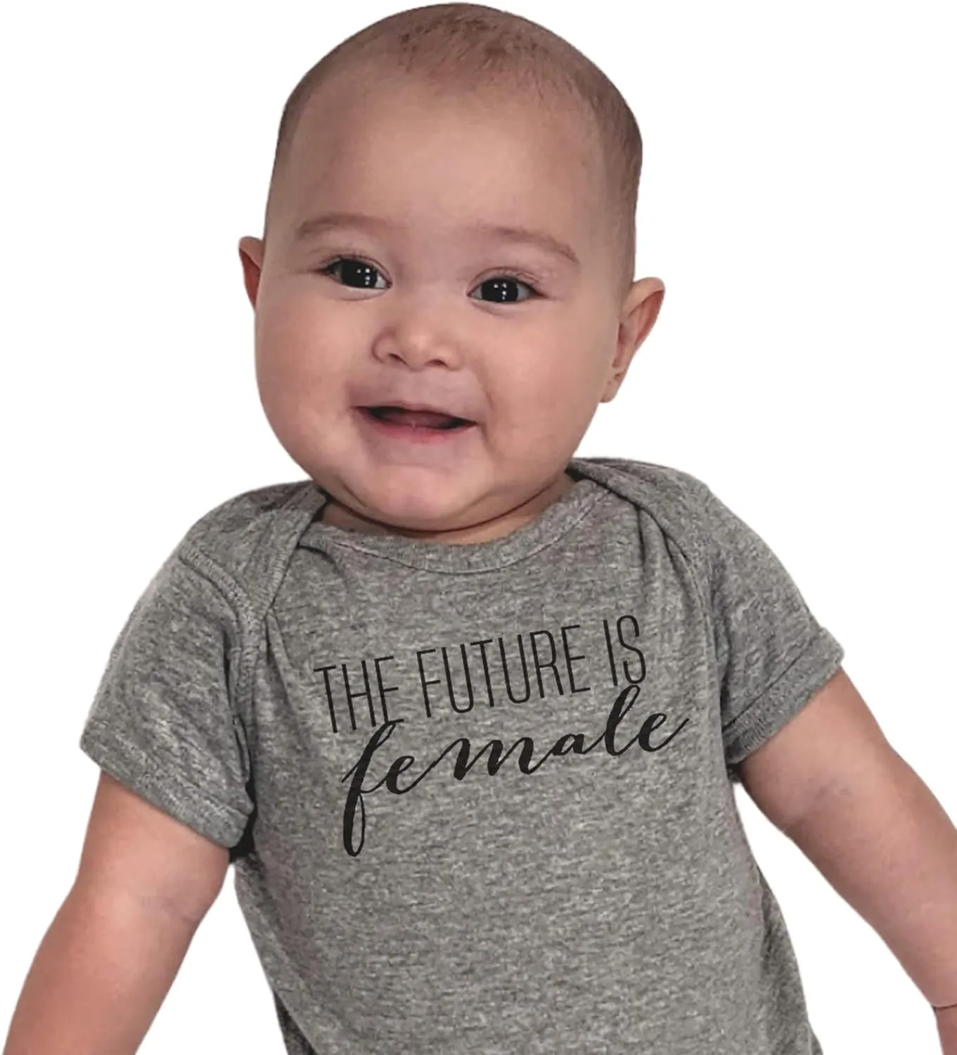 The Future Is Female Baby Bodysuit - Cute Feminist Girl Power Aunt Baby Clothes Romper Jumpsuit Announcement Shower Gifts